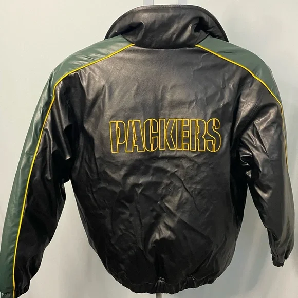 Green Bay Packers NFL Football Varsity Sports Bomber Jacket Youth Large 14/16 - Picture 9 of 12